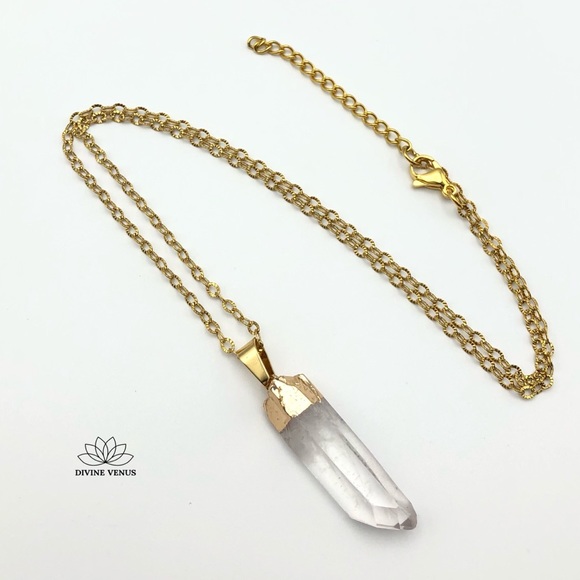 Clear Quartz Necklace | Natural Quartz | - Picture 13 of 16